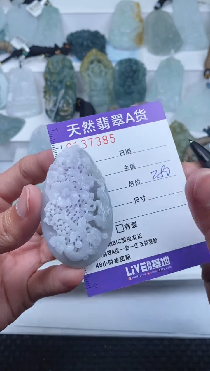 【闪购商品】翡翠颈饰未镶嵌       385