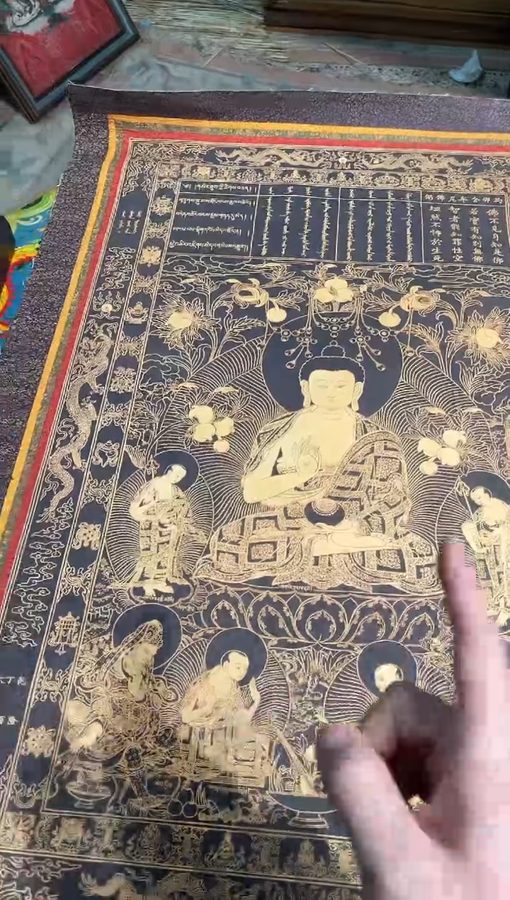 卷轴画天天的唐卡tk160