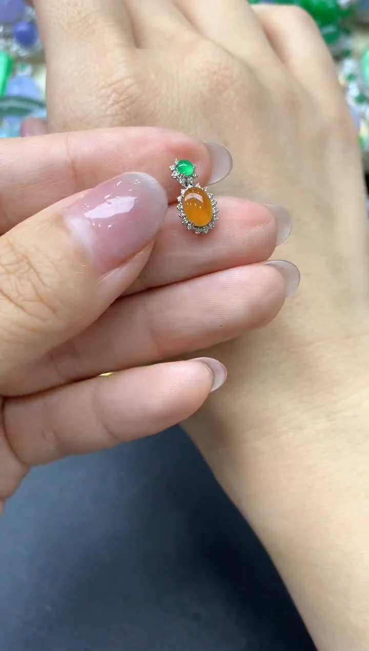 【闪购商品】翡翠颈饰18K金镶嵌54-中国好珍宝