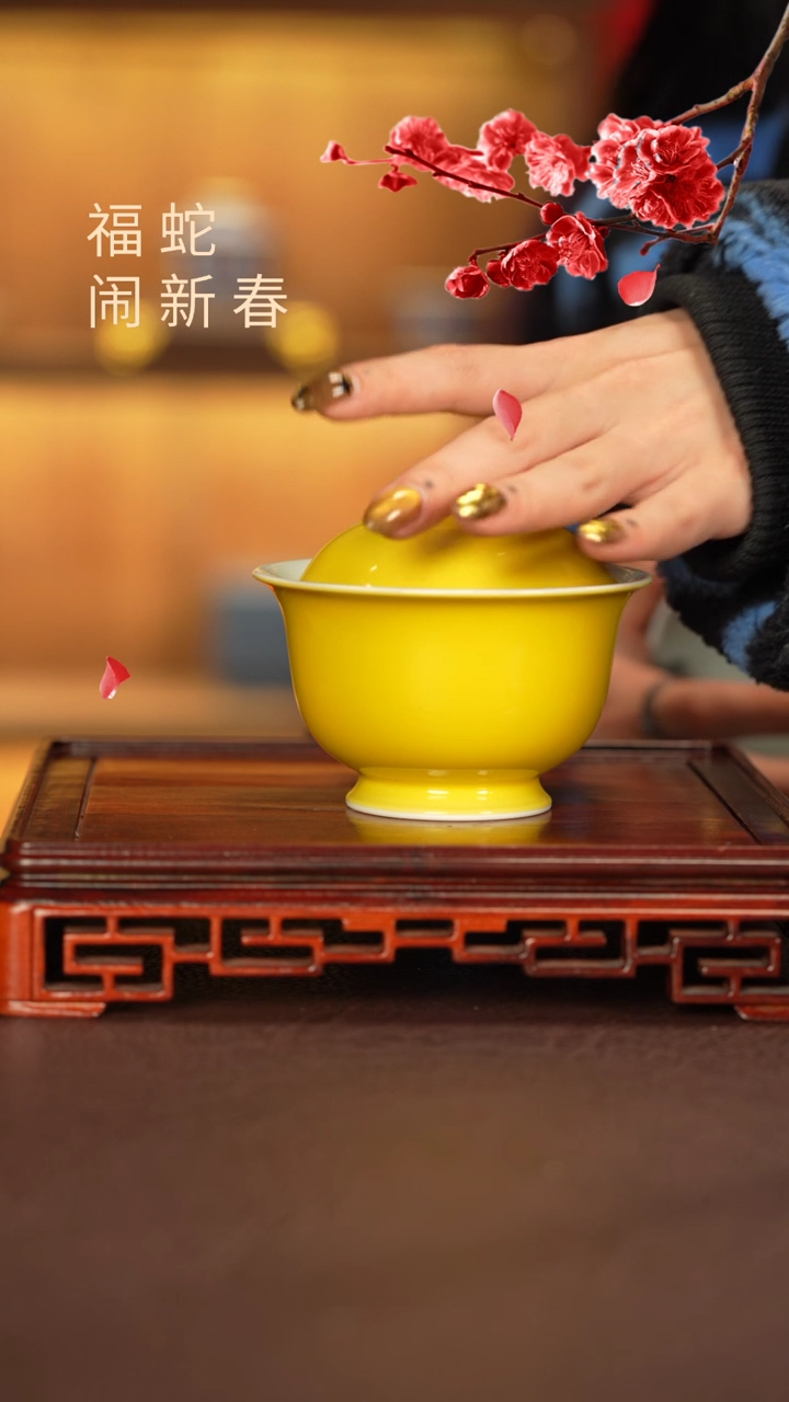 【闪购商品】盖碗景德镇手工手绘陶瓷