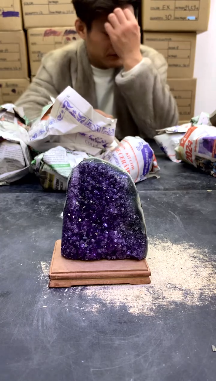 【闪购商品】水晶摆件未镶嵌天然紫水晶摆件98