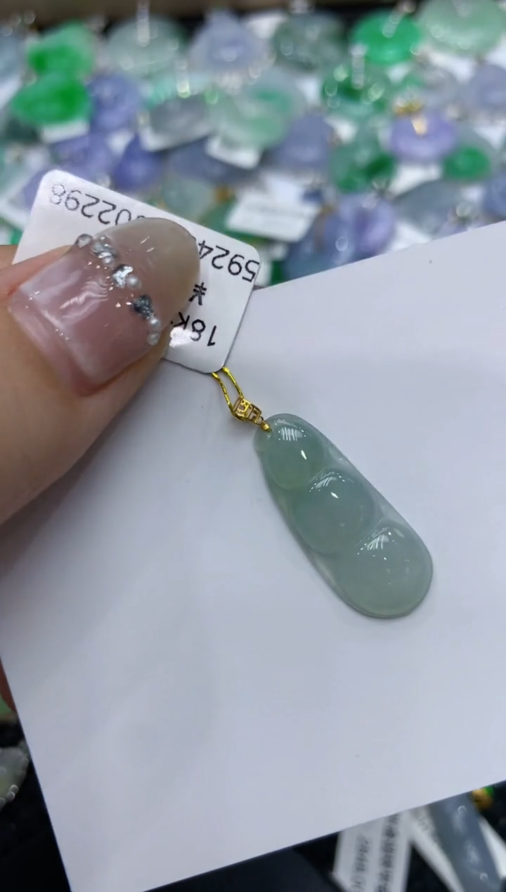 【闪购商品】翡翠颈饰18K金镶嵌 222222222
