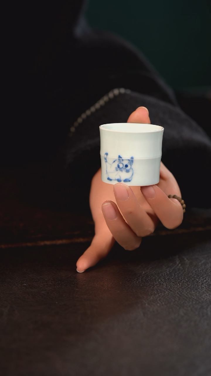 【闪购商品】杯微瑕HLX陶瓷青花福利杯767