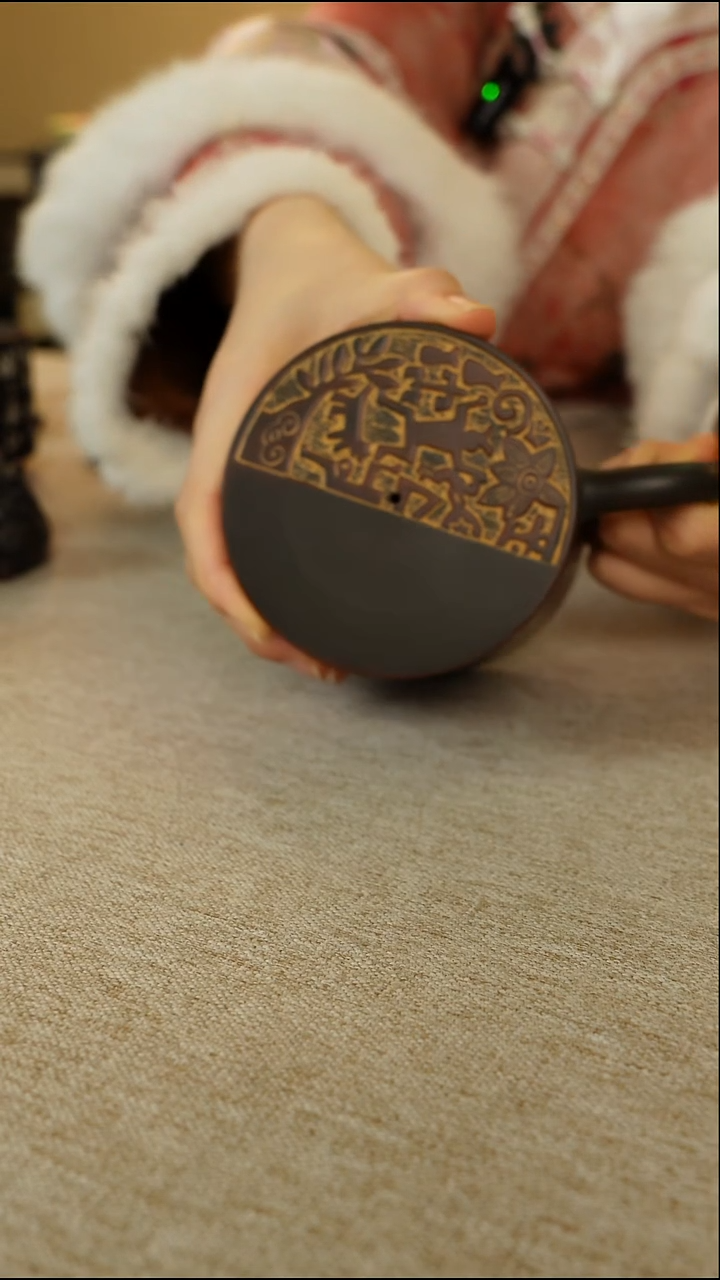 金***哒广西钦州坭兴陶花山水杯三杯不带礼盒