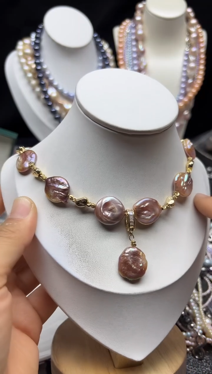 淡水珍珠未镶嵌颈饰多人