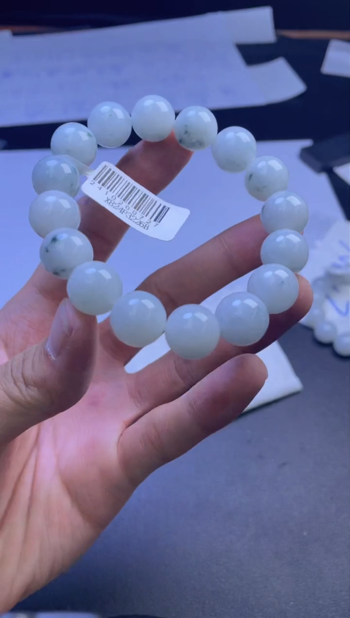 未镶嵌定制翡翠珠串卡13.3