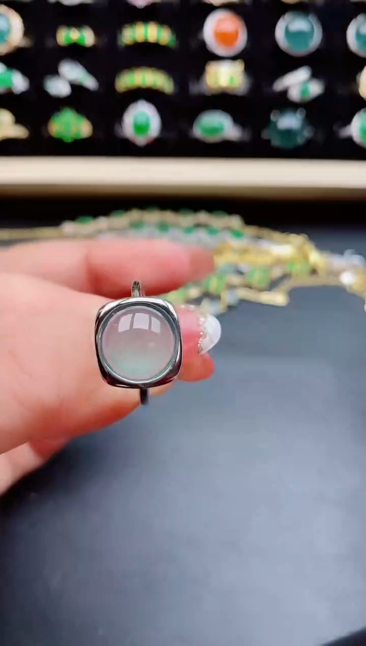 【闪购商品】翡翠戒指银S925镶嵌1212