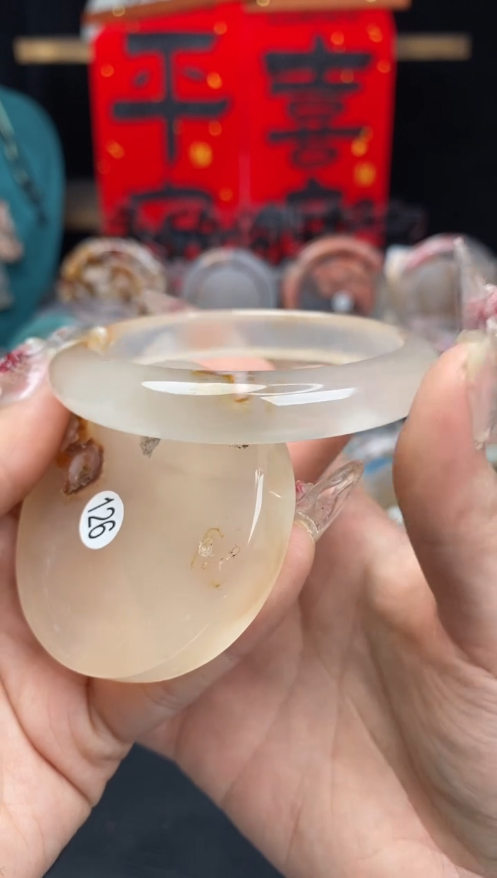 【闪购商品】石英质玉手镯（圆镯）未镶嵌57.9