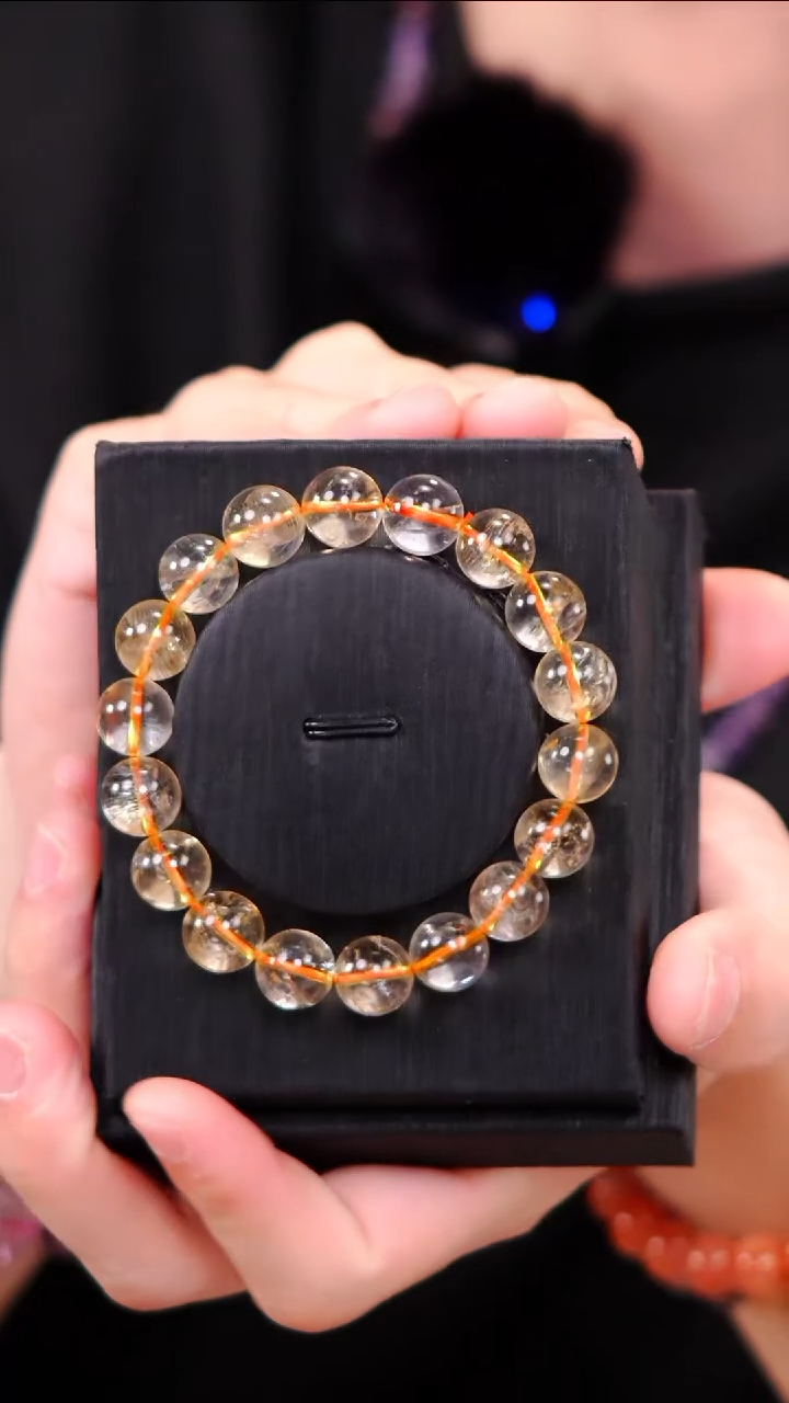 【闪购商品】水晶单圈未镶嵌Q022黄水晶单圈11mm