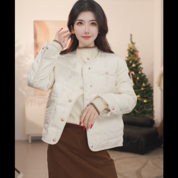 茵曼2025冬季羽绒服女90绒子短款时尚氛围感穿搭外套