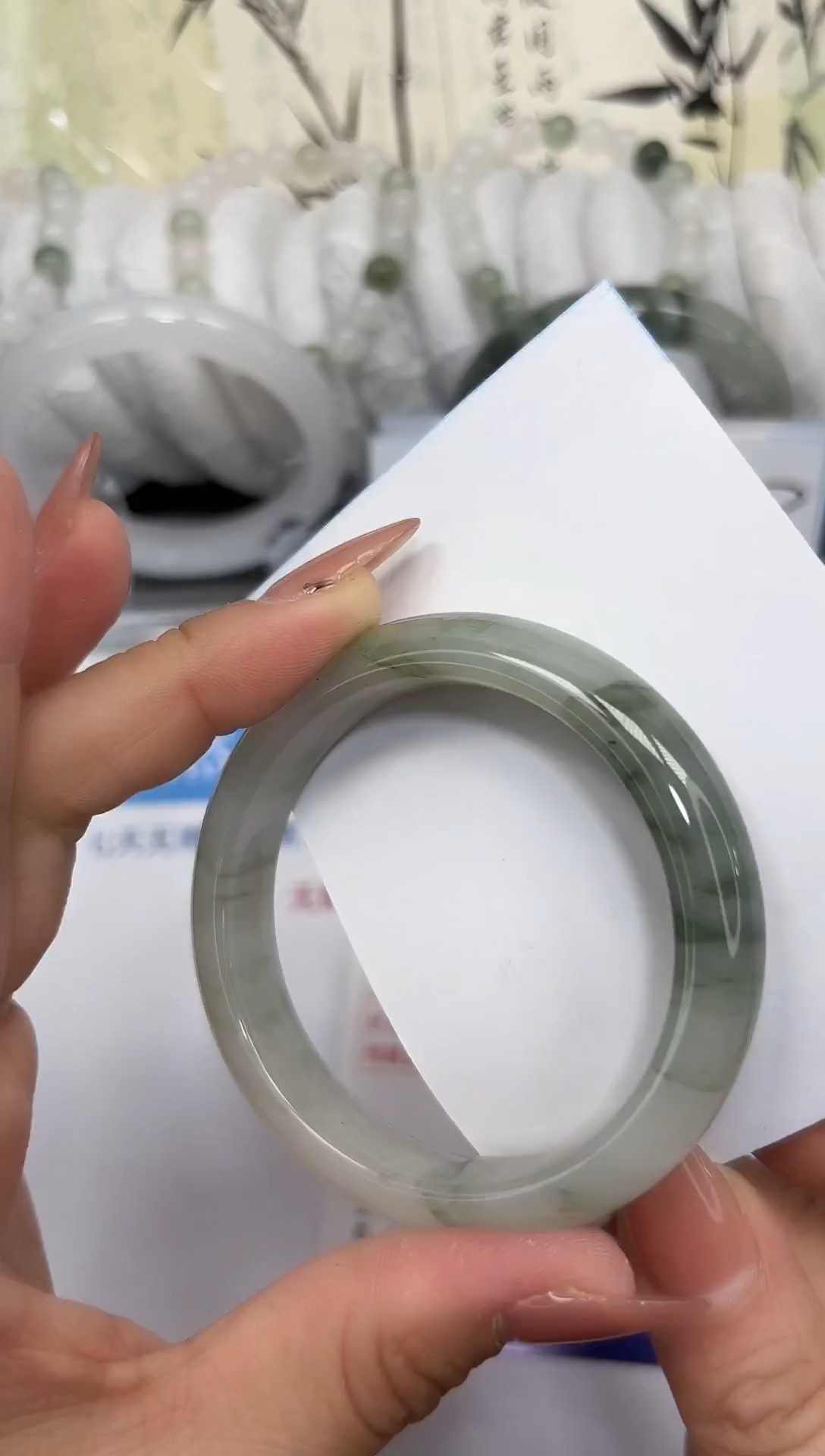 未镶嵌手镯石英质玉A122-53/54/55