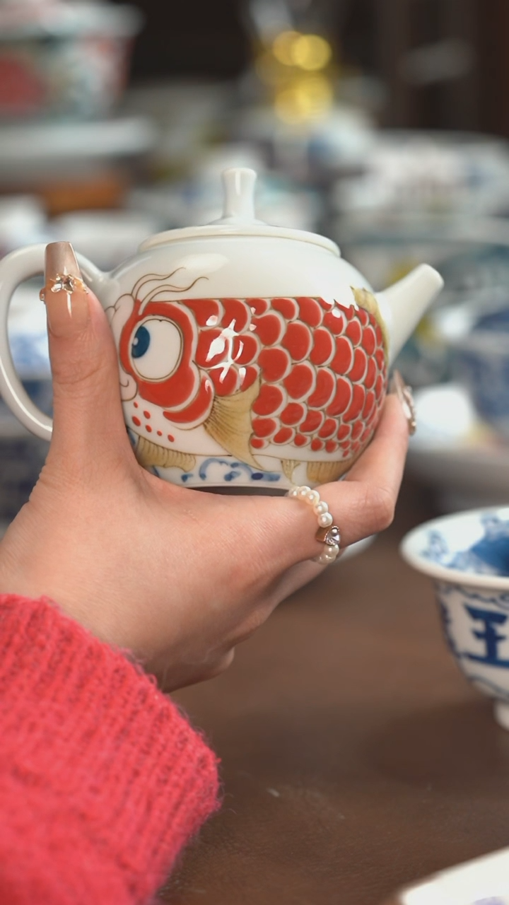 【闪购商品】顺风顺水壶景德镇昨明陶瓷