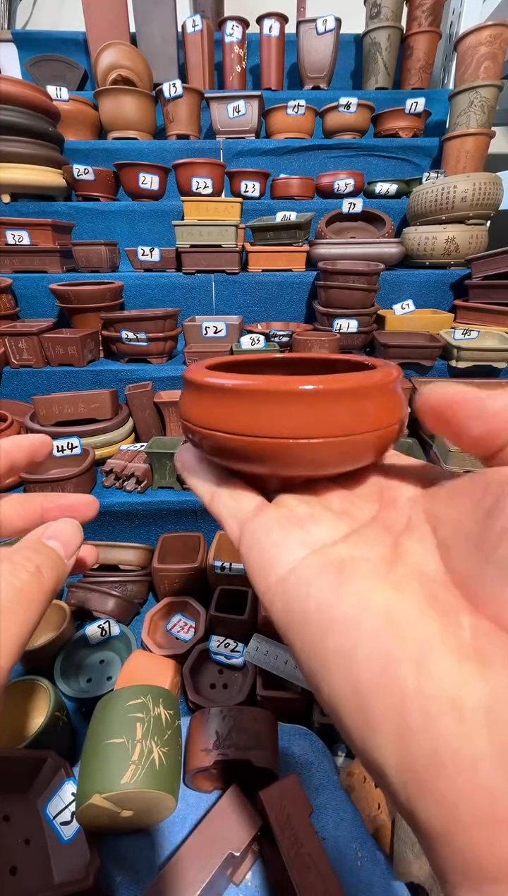 【闪购商品】紫砂紫砂花盆6.5*3