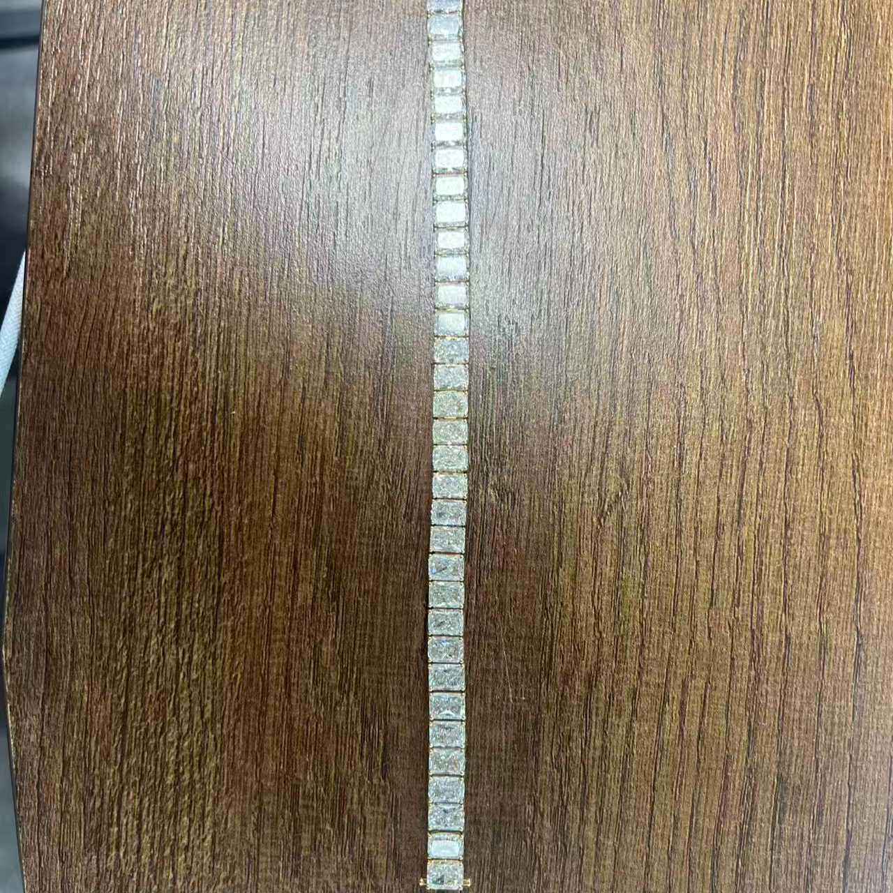 实验室培育钻石 单颗1克拉18k金雷迪恩手链  （不议价）