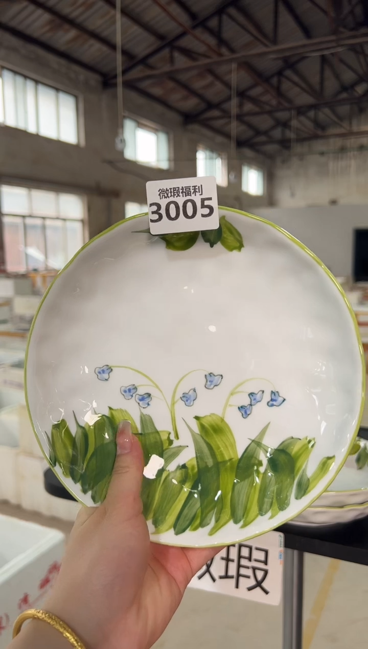 碗景德镇高温釉下手绘陶瓷