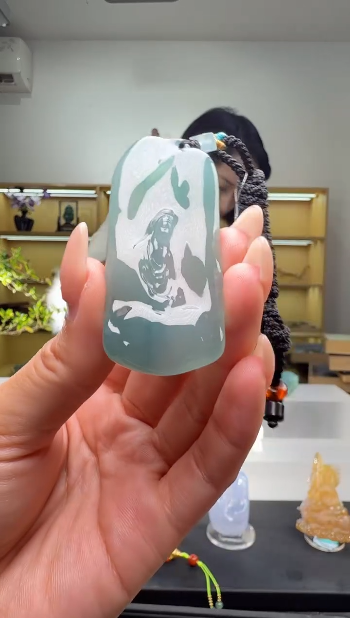 吊坠(不含链)未镶嵌翡翠观音