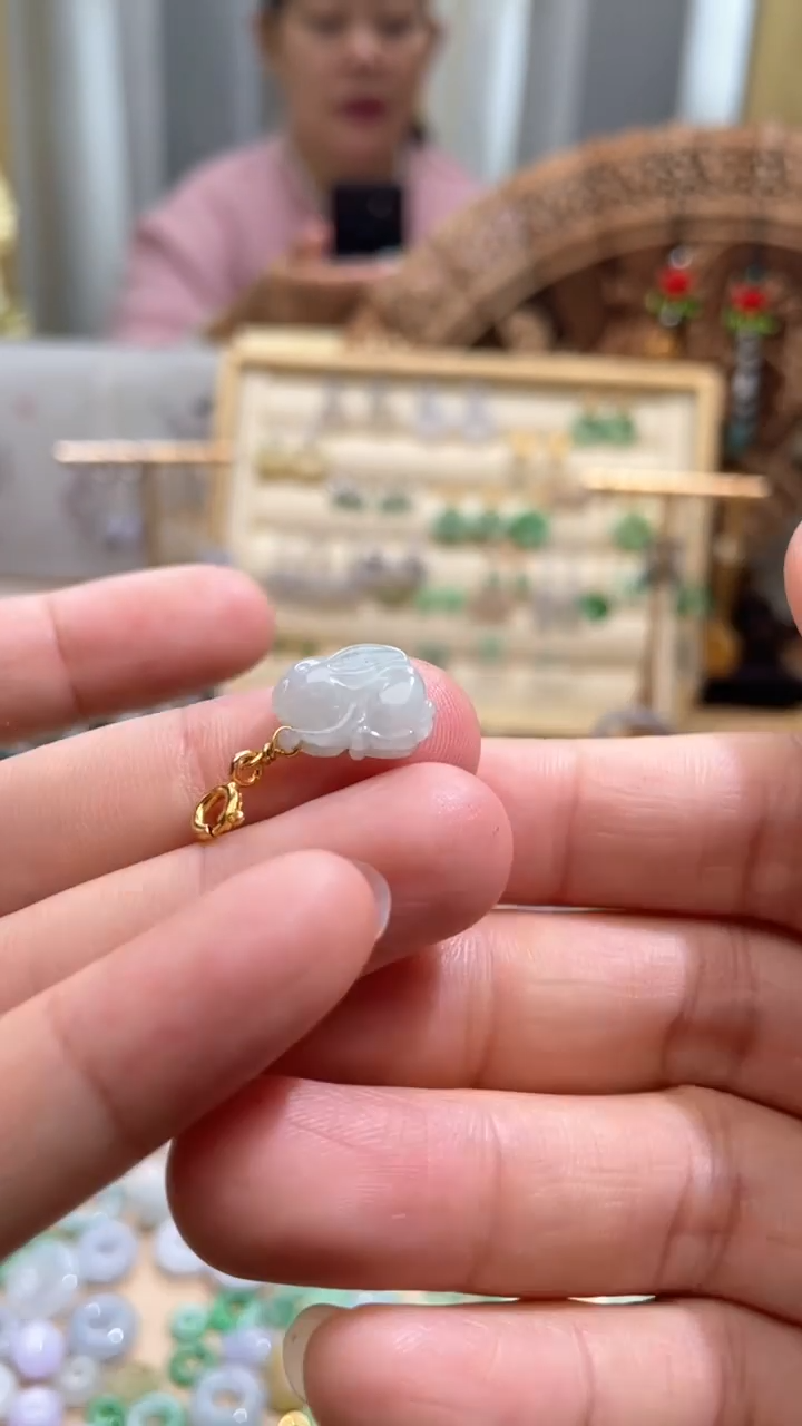 【闪购商品】翡翠颈饰未镶嵌滴流