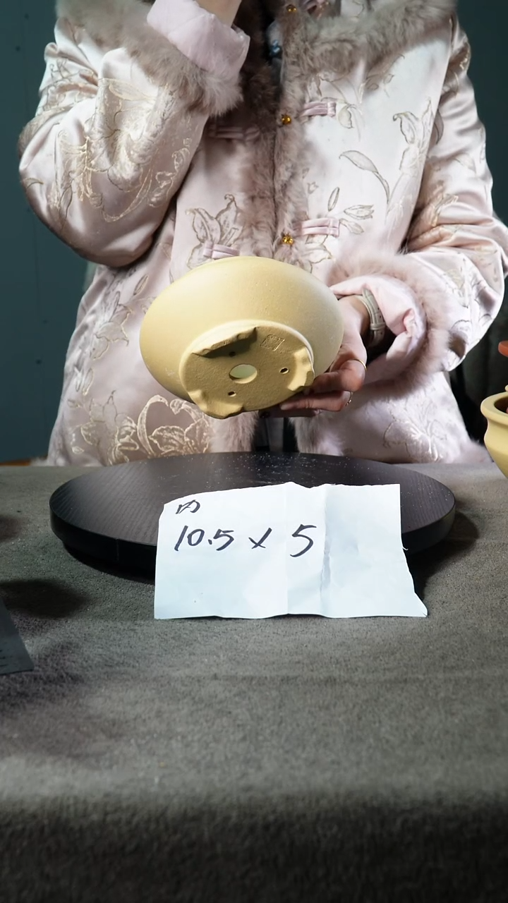 宜兴紫砂小花盆盆