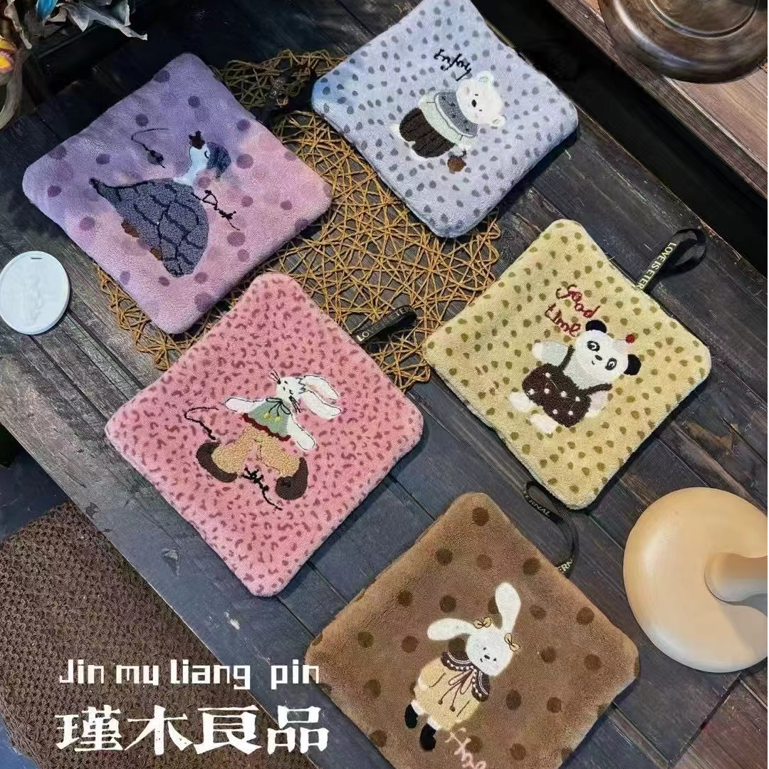 【擦手巾2条】珊瑚绒擦手巾不挑花色