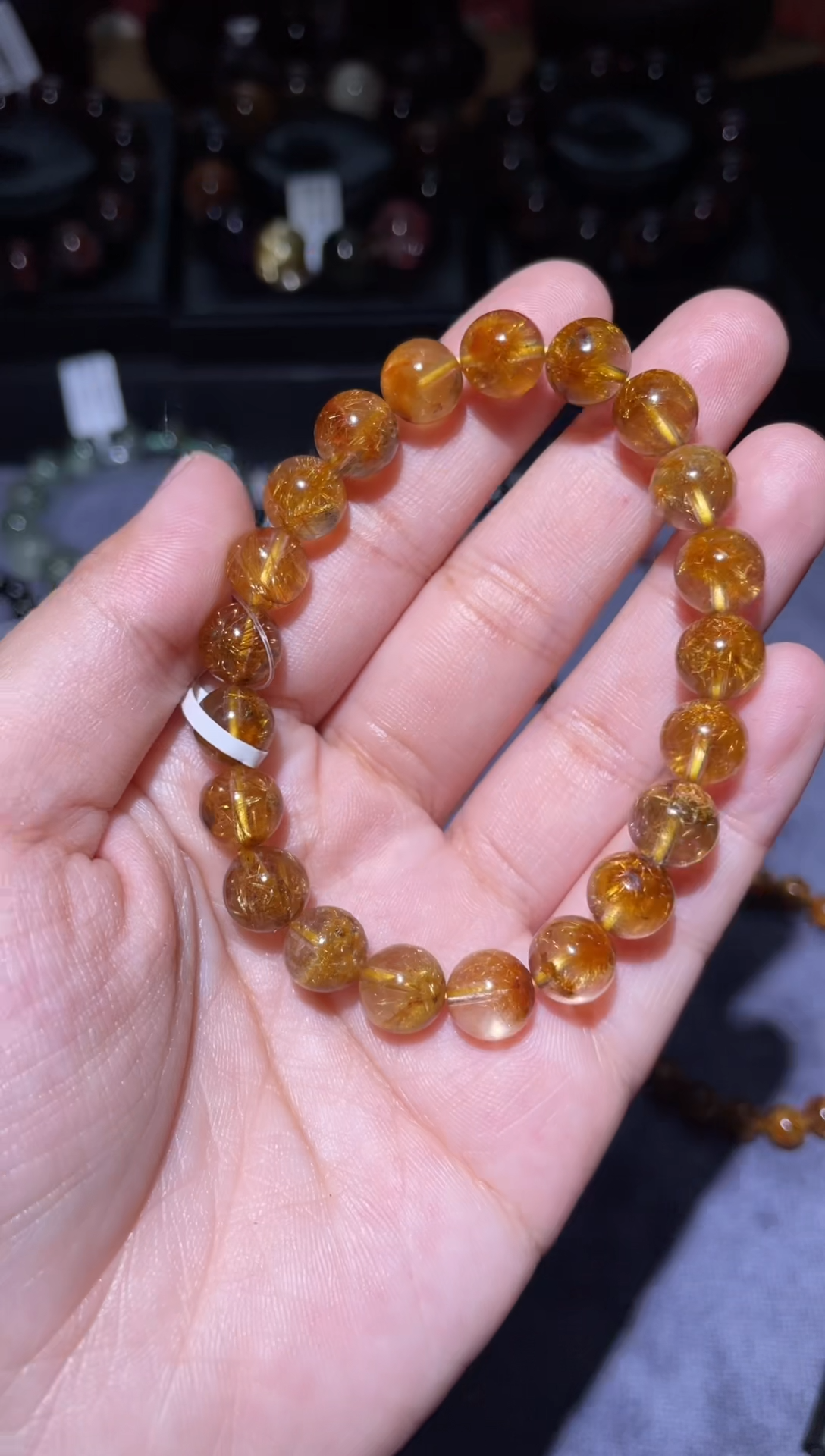 【闪购商品】水晶手链未镶嵌钛晶花9mm-10