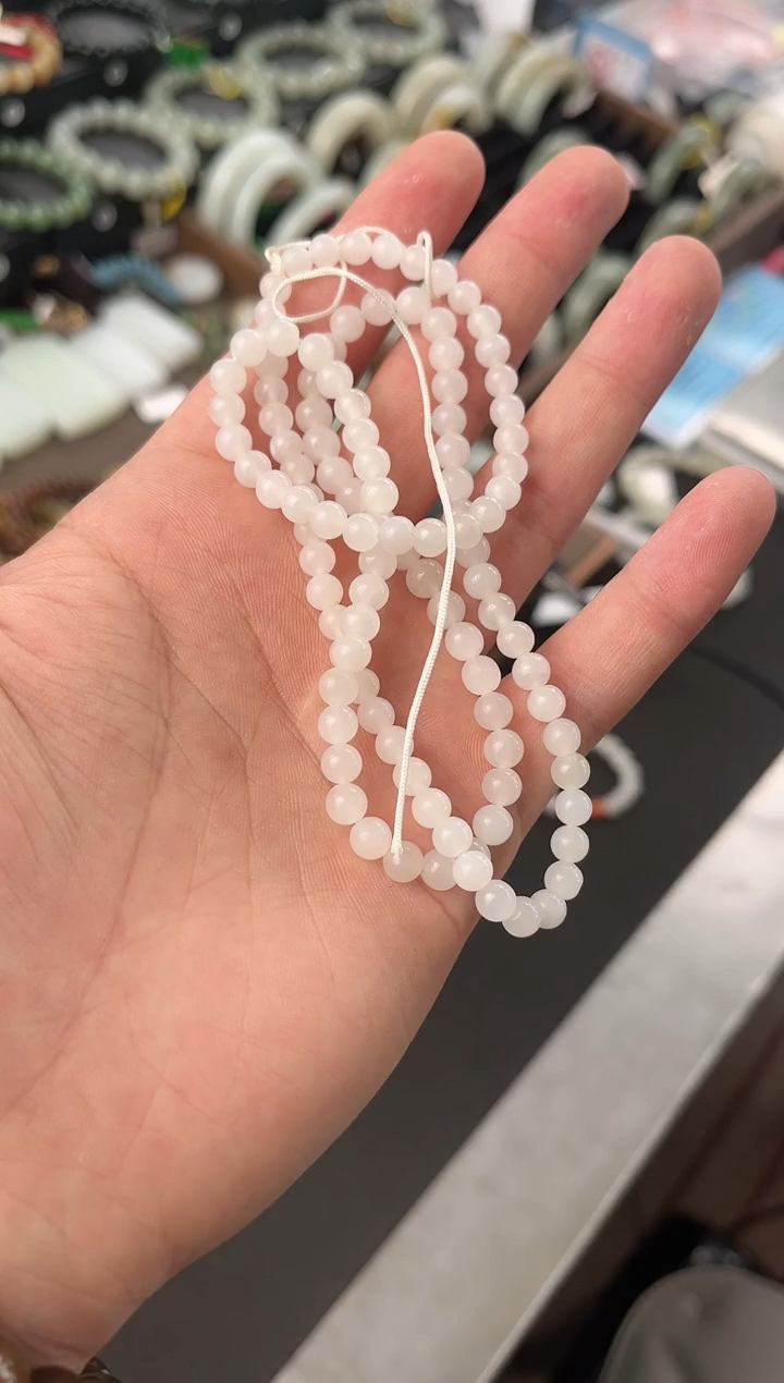 【闪购商品】和田玉项链未镶嵌青海新坑白玉卡5+项链微色差