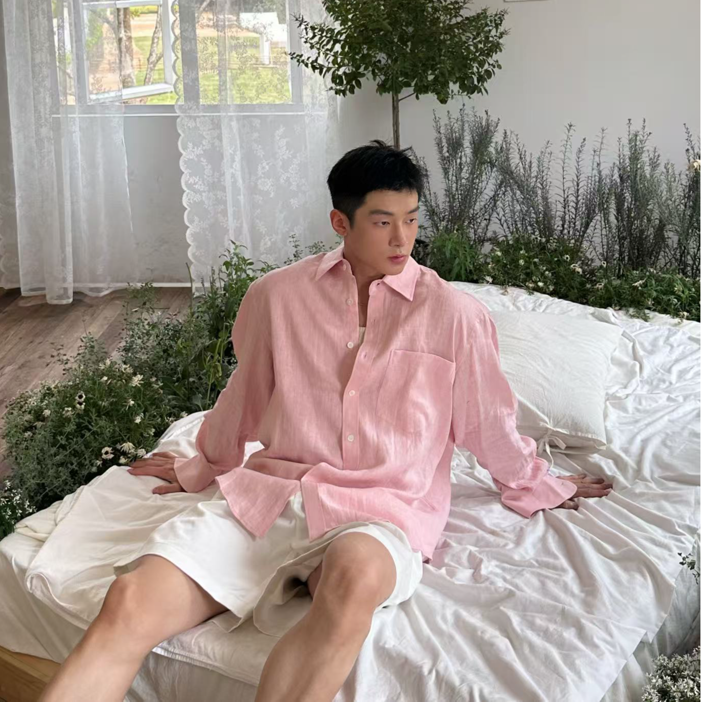 BOYZTUFF【100纯亚麻】欧若风百搭简约老钱外套夏季轻奢痞帅男装