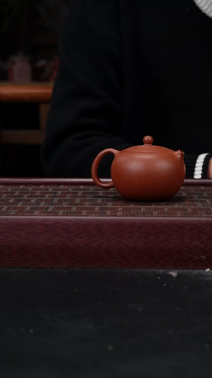 茶壶紫砂XJ红降坡 小圆珠