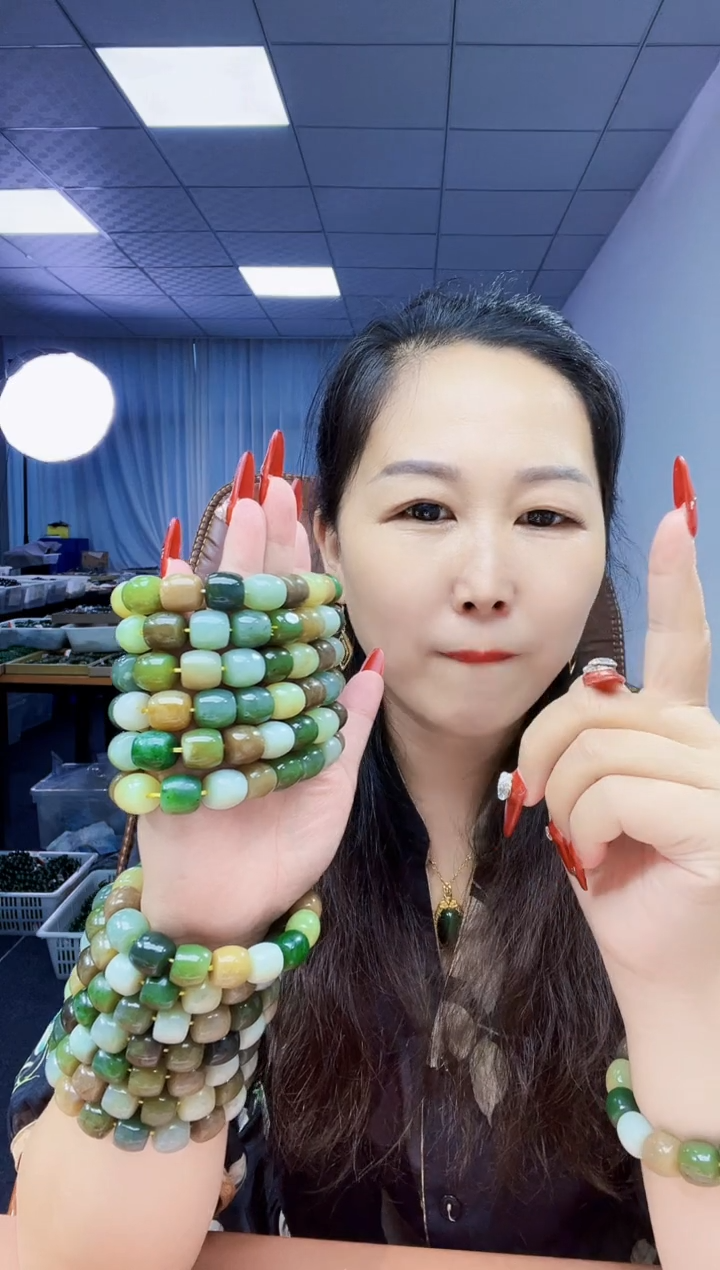 手串未镶嵌和田玉纯天然和田玉多宝微瑕14拍一发一