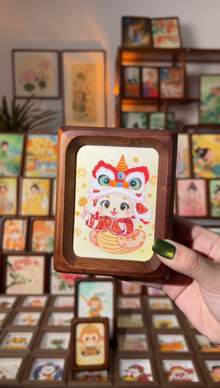 【闪购商品】国画蛇宝 手绘国画3寸