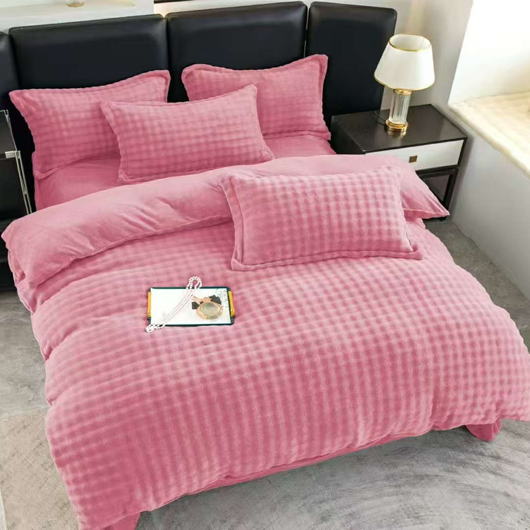 2025年宝宝绒被套加绒双面绒冬季加厚防静电单双人牛奶绒被罩