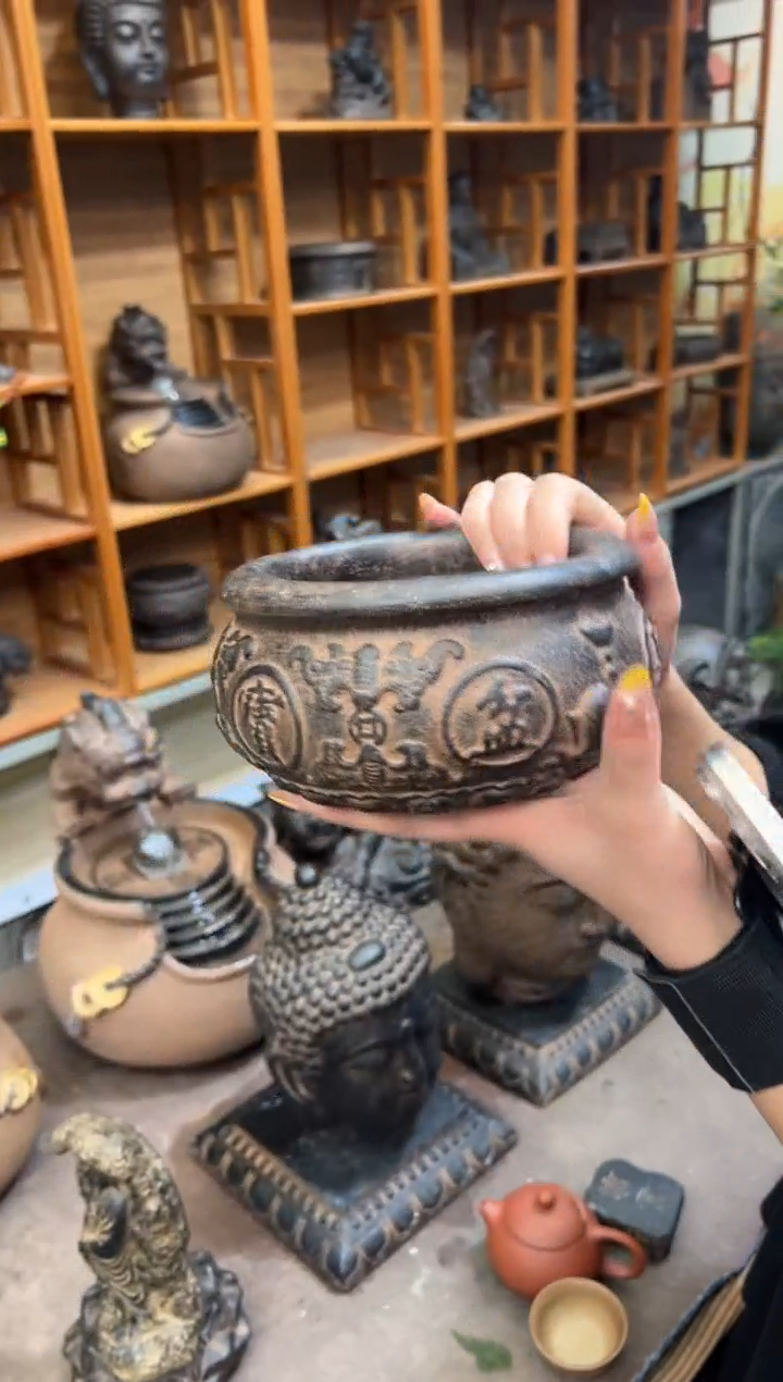 陶土【火山泥】聚宝盆