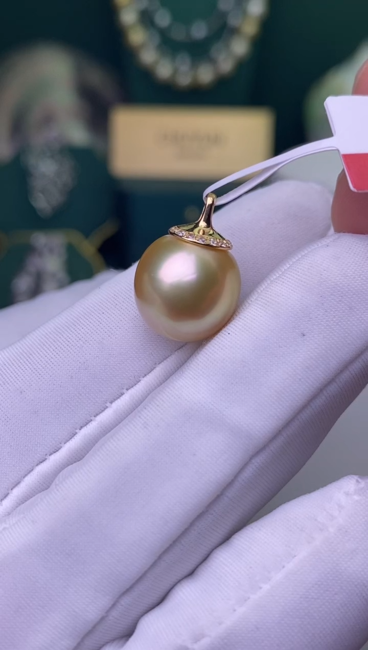 【闪购商品】海水珍珠颈饰18K金镶嵌12-13
