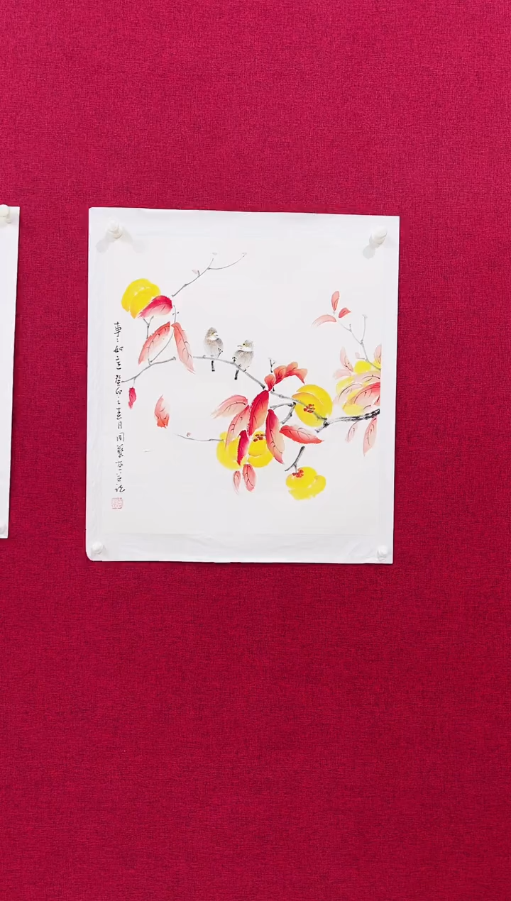 国画周艺国画花鸟作品