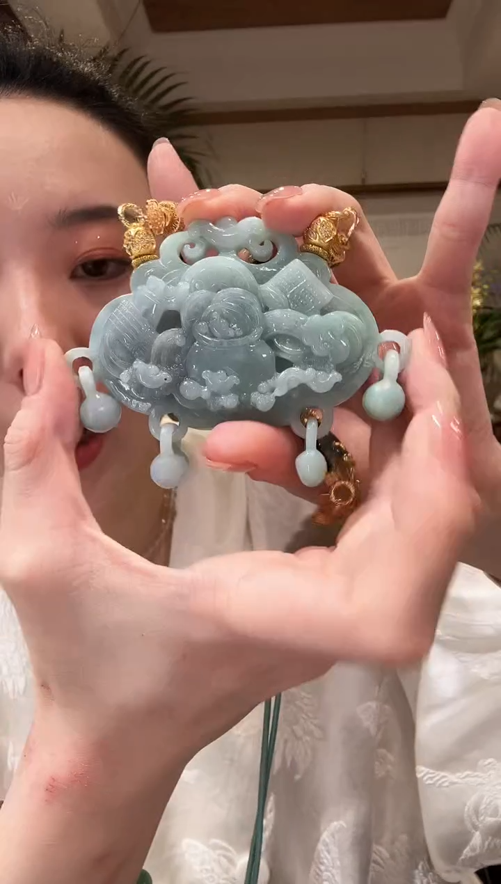 【闪购商品】翡翠颈饰未镶嵌国风
