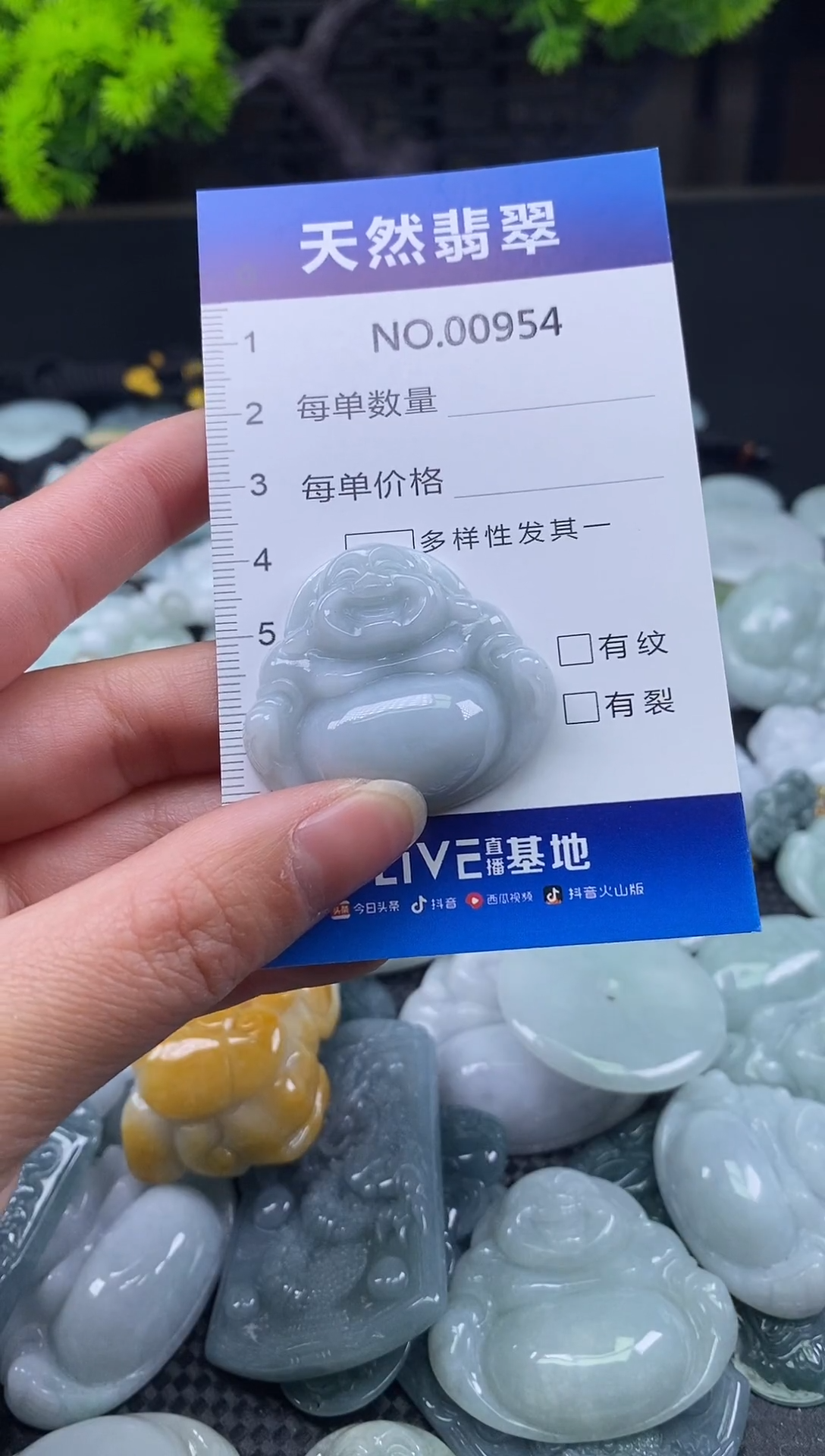 颈饰未镶嵌翡翠天然缅甸翡翠954