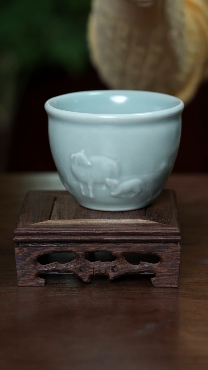 【闪购商品】L·宝丰宋官窑原产地汝瓷大缸杯