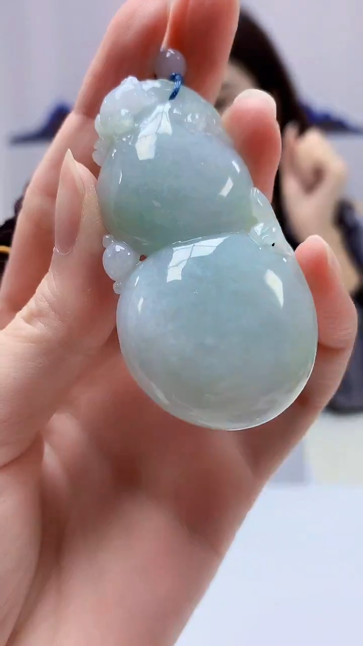 【闪购商品】定制翡翠未镶嵌4829zm-毛货挂件葫芦49