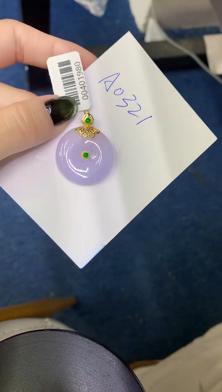 【闪购商品】翡翠颈饰18K金镶嵌00000000000