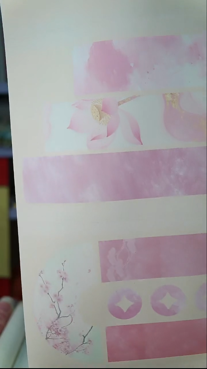 三款蜡染长卷 糖人款等 34*10m 共三卷