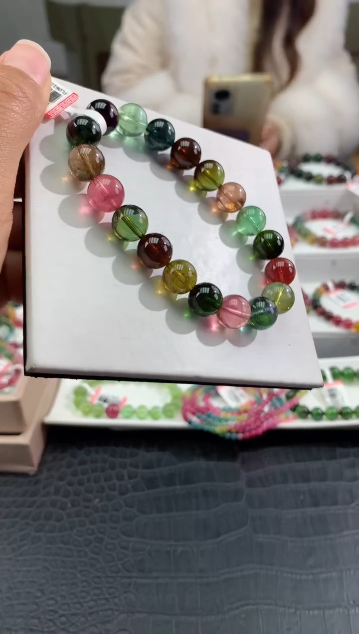 【闪购商品】碧玺手串未镶嵌多样性发一条