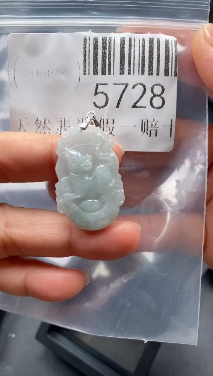 翡翠未镶嵌吊坠(不含链)5728