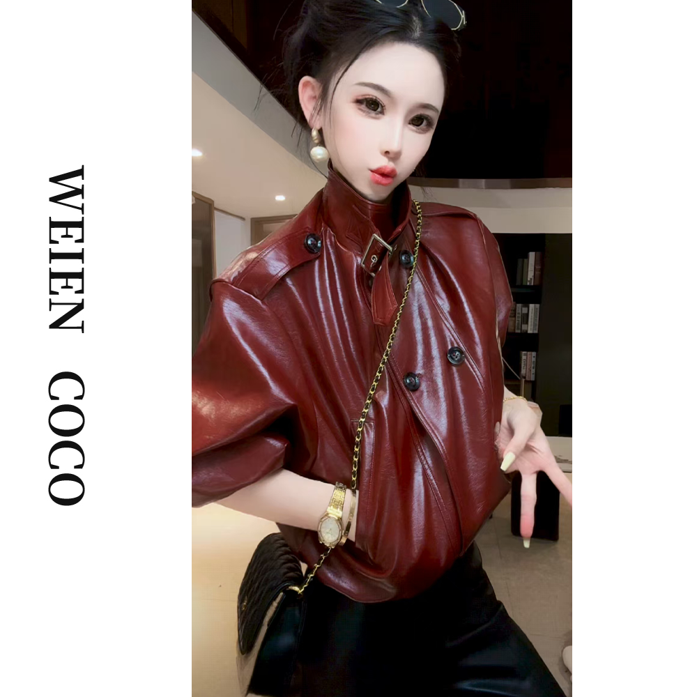 【薇恩COCO】皮衣女外套显瘦气质时尚女装西装秋季外套S5171