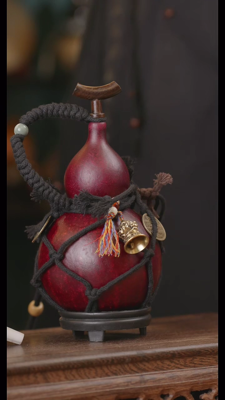 【闪购商品】233号精品天然大漆工艺防渗内胆酒葫芦~