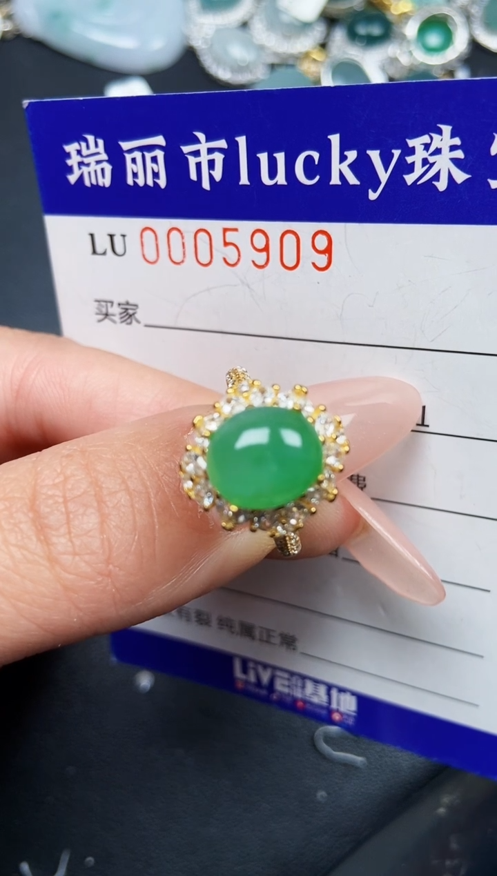 【闪购商品】翡翠颈饰银S925镶嵌5909