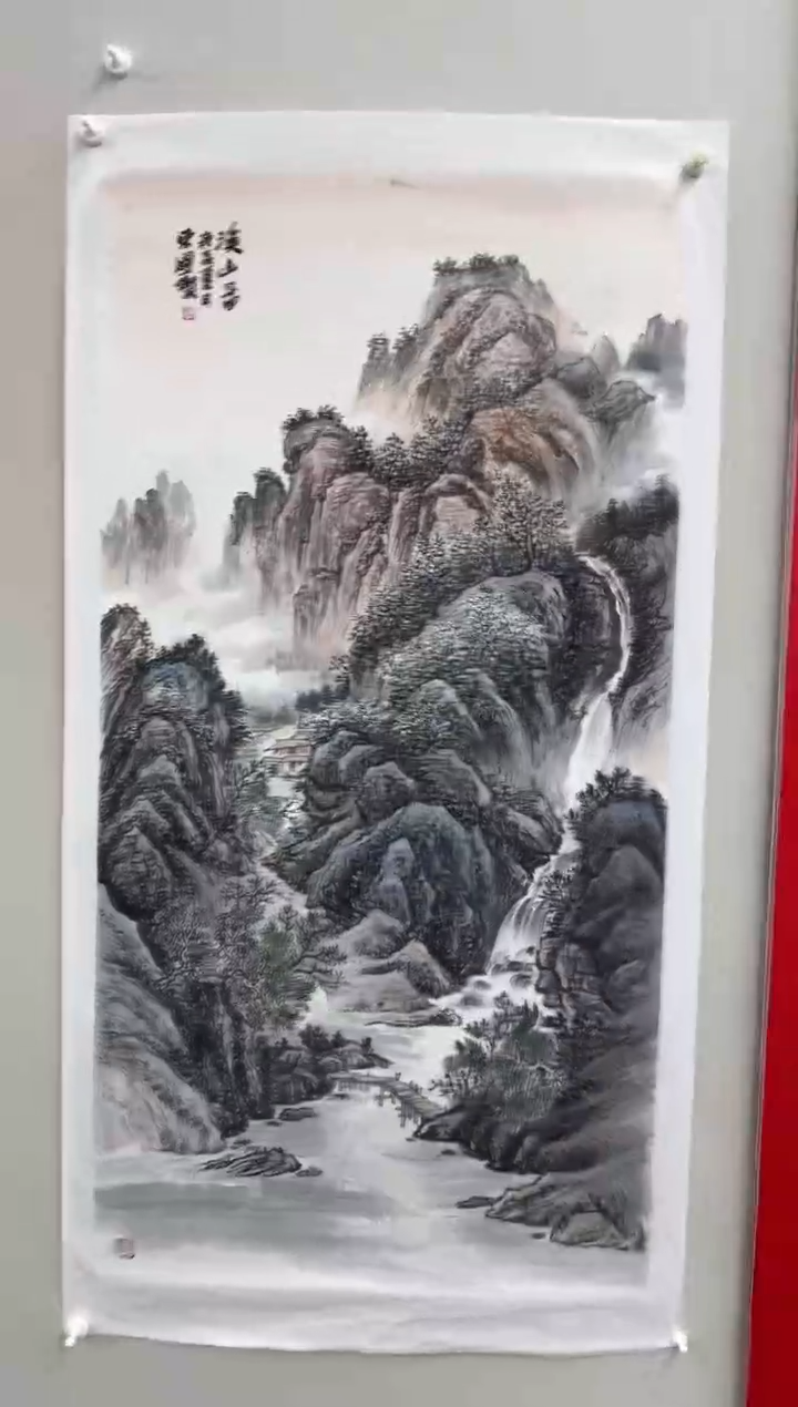 国画王东圃-国画山水8平尺