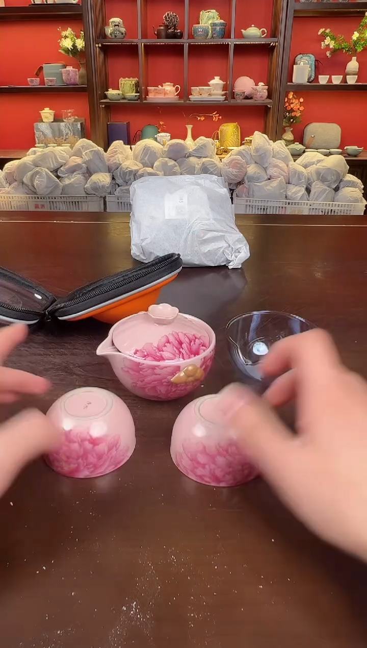 【闪购商品】粉牡丹三杯11111111111111