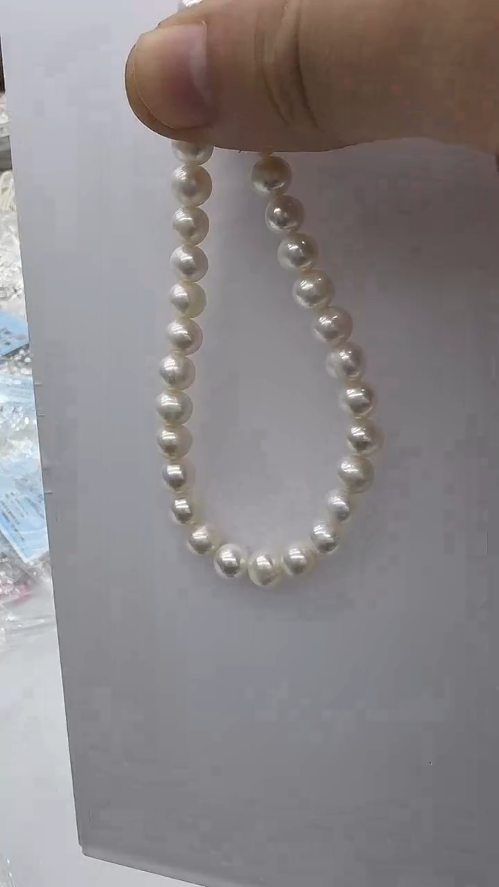 未镶嵌手链淡水珍珠水**17-8mm 元宝订-孤品