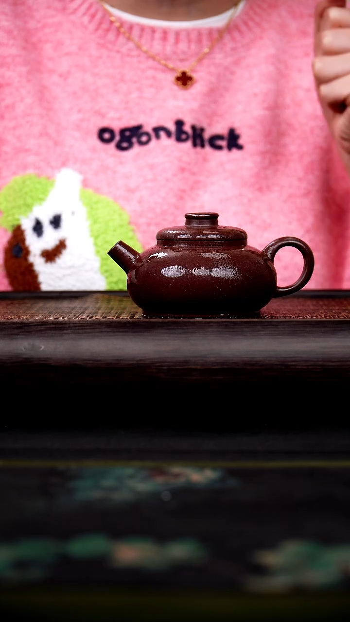 茶壶紫砂大水潭紫泥 小圆满 170cc