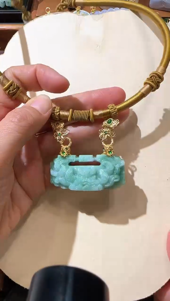 【闪购商品】翡翠颈饰未镶嵌国风