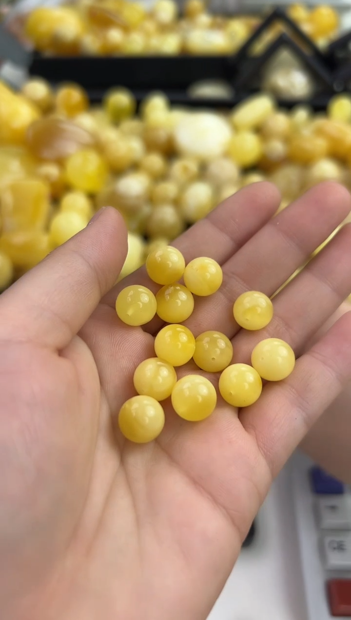 裸石蜜蜡未镶嵌天然琥珀蜜蜡发一下发一颗10+